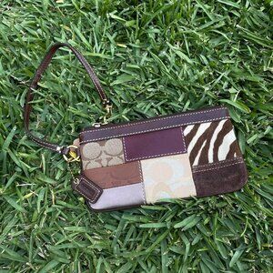 Coach Patchwork Wristlet